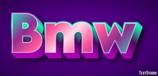 Bmw Tekst Effect
