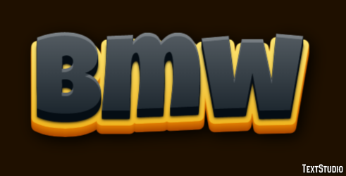 Bmw Tekst Effect