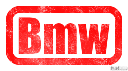 Bmw Tekst Effect