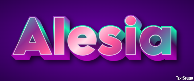 Alesia Эффект текста
