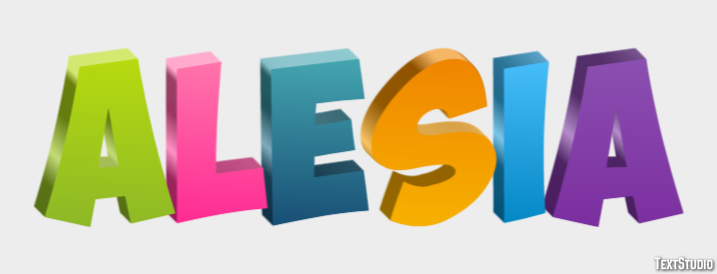 Alesia Text effect