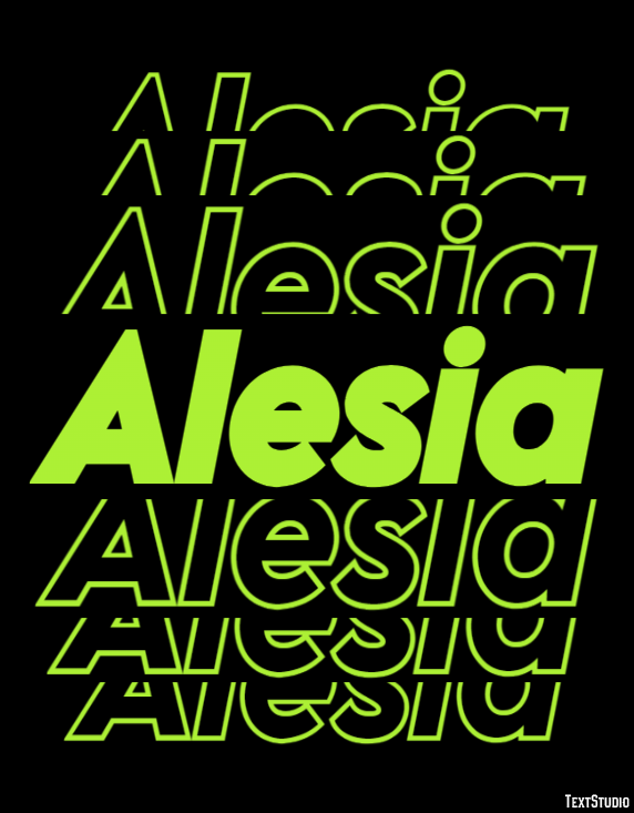 Alesia Text effect