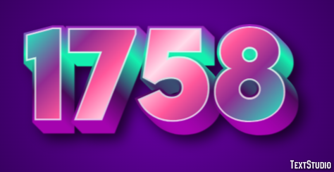 1758 Text Effect