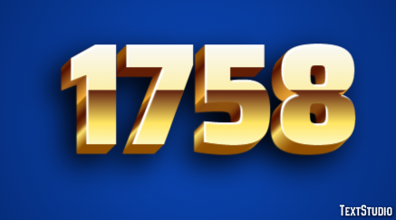1758 Text Effect