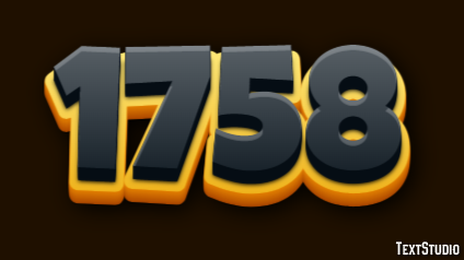 1758 Text Effect