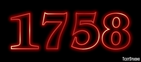 1758 Text Effect