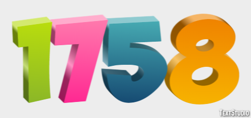 1758 Text Effect