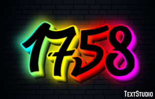 1758 Text Effect