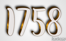 1758 Text Effect