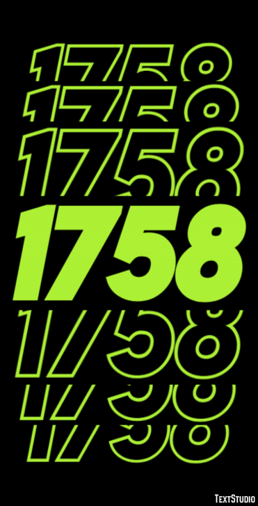 1758 Text Effect
