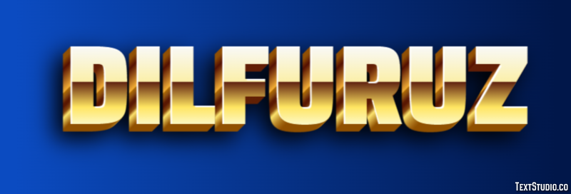Dilfuruz Efeito de texto