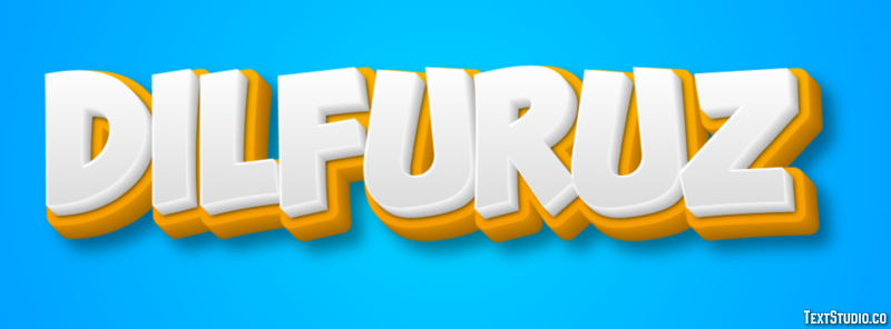 Dilfuruz Efeito de texto
