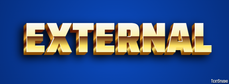 External Эффект текста