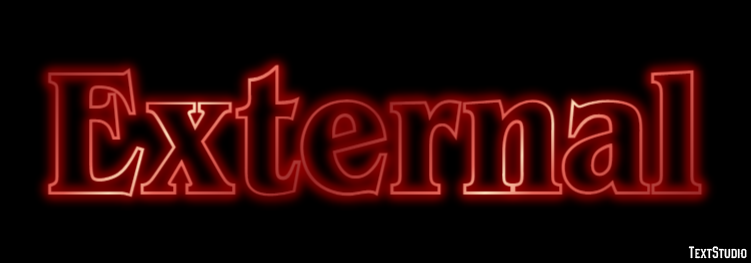 External Эффект текста