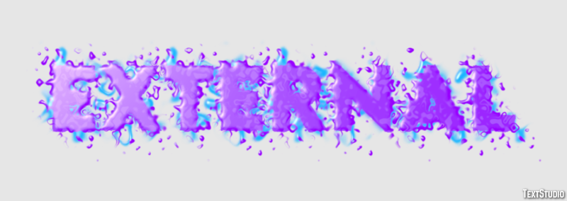 External Text Effect