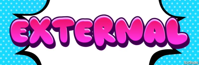 External Эффект текста