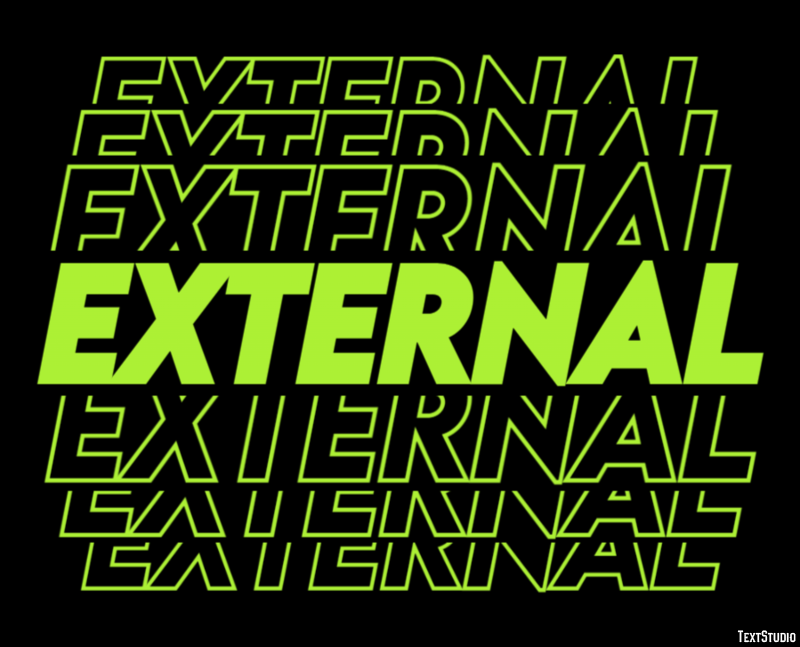 External Text Effect