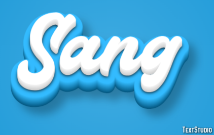 Sang Эффект текста