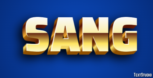 Sang Эффект текста
