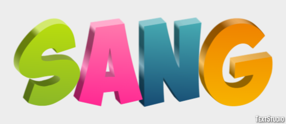 Sang Эффект текста