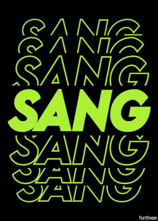 Sang Эффект текста