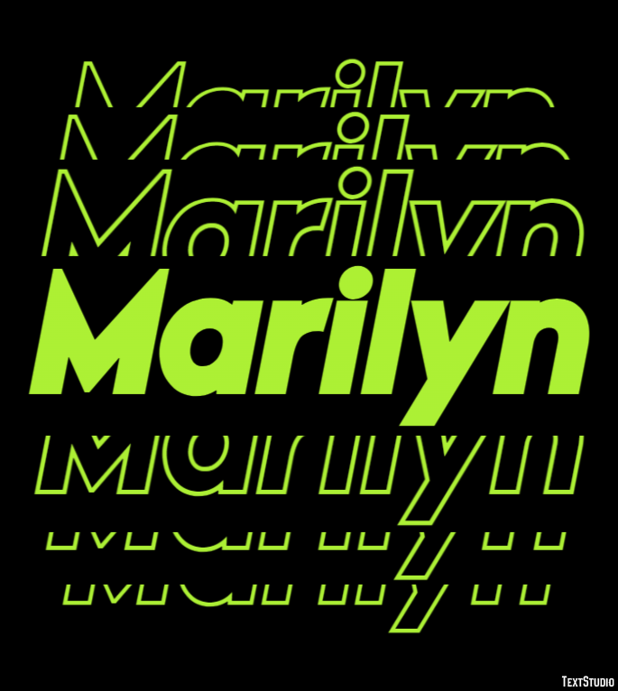 Marilyn テキスト効果