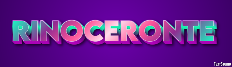 Rinoceronte Efecto de texto
