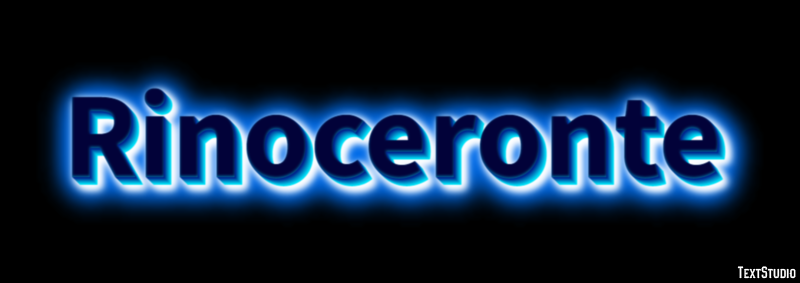 Rinoceronte Efecto de texto