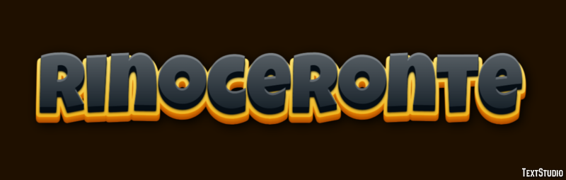 Rinoceronte Efecto de texto