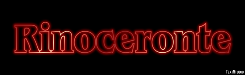 Rinoceronte Efecto de texto