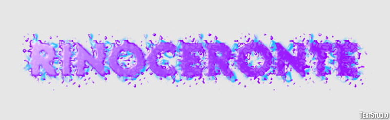 Rinoceronte Efeito de texto
