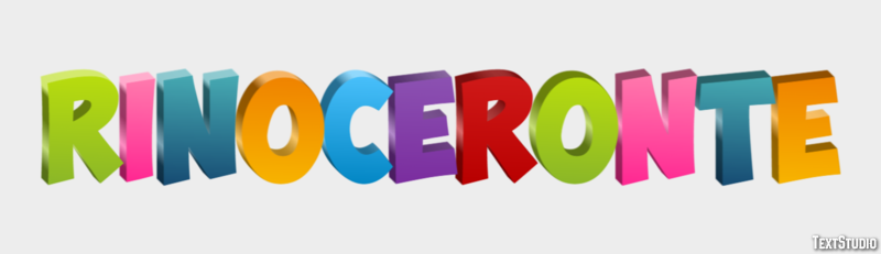 Rinoceronte Efecto de texto
