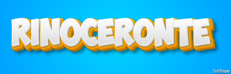 Rinoceronte Efecto de texto
