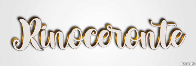Rinoceronte Efecto de texto