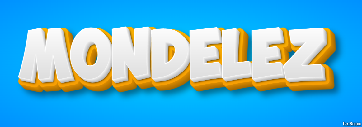 Mondelez Effet de texte
