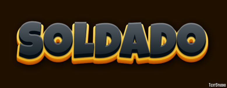 Soldado Efecto de Texto