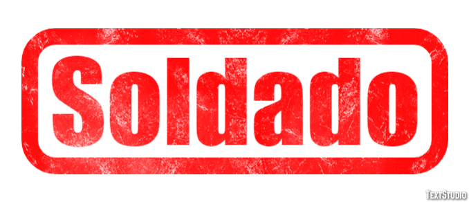 Soldado Texteffekt