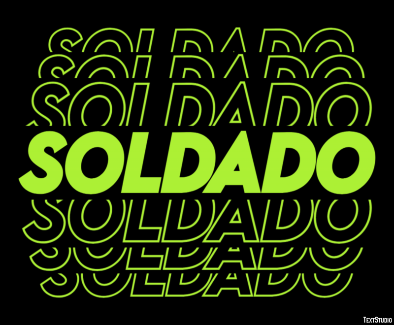 Soldado Texteffekt