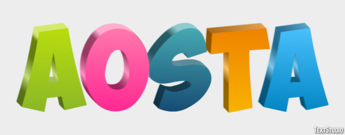 Aosta Text Effect