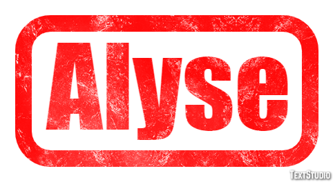 Alyse Text effect