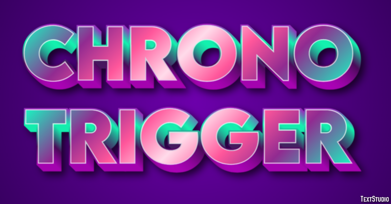 Chrono Trigger Efecto de Texto