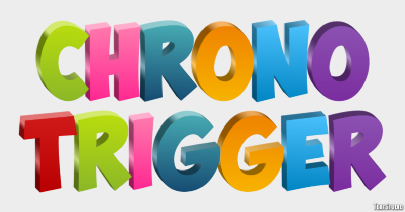 Chrono Trigger Efecto de Texto