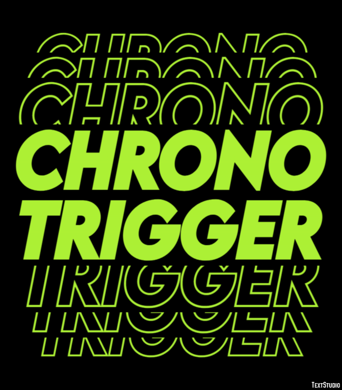 Chrono Trigger Tekst Effect