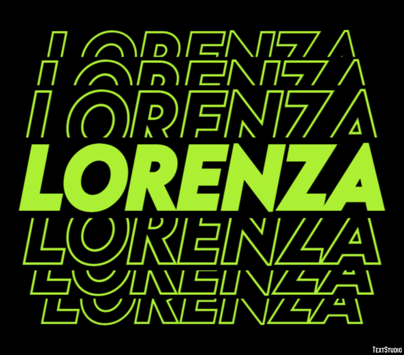 Lorenza Effetto testo
