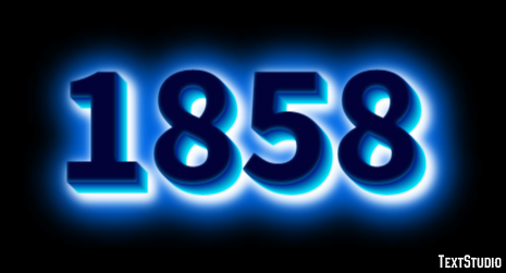1858 Text Effect