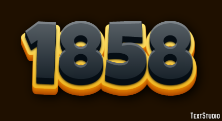 1858 Text Effect