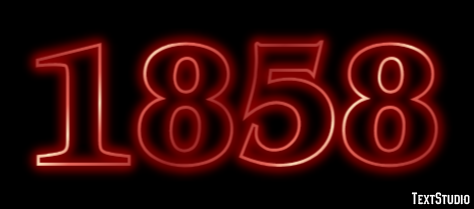 1858 Text Effect