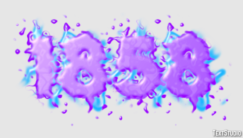 1858 Text Effect