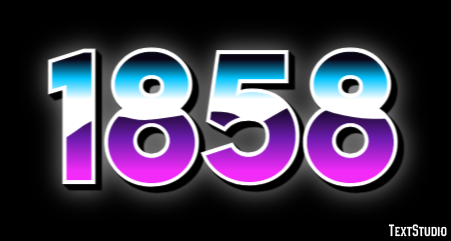 1858 Text Effect