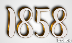 1858 Text Effect